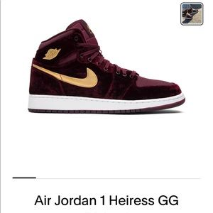 Air Jordan 1 heiress GG ‘Velvet’